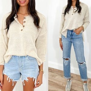 Shop Talulah oatmeal soft knit sweater
